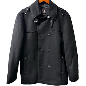 TENNESSEE Wool Blend Double Breasted Men’s Pea Coat 42